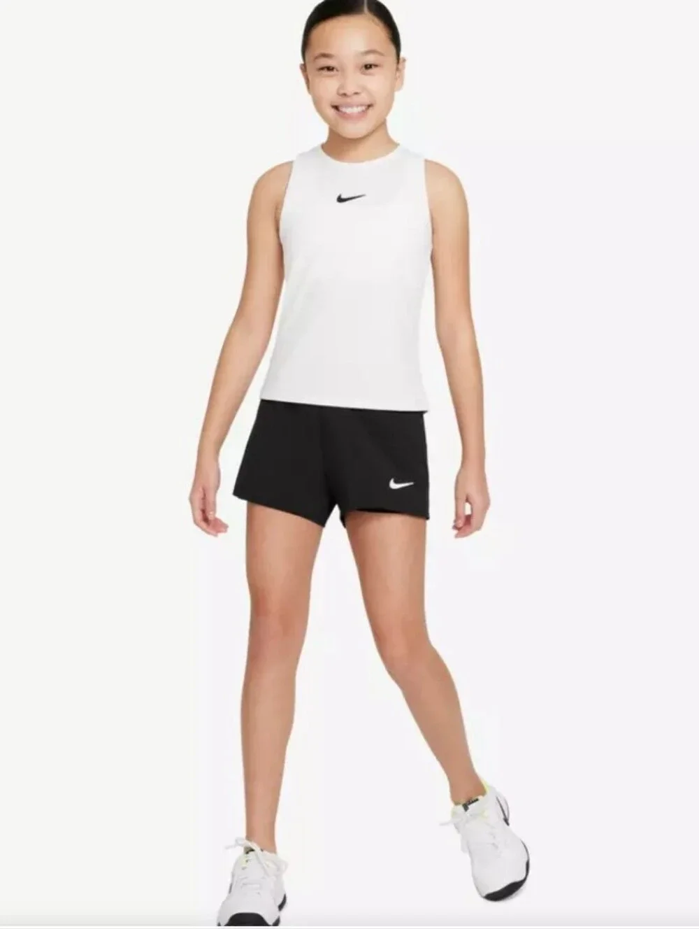 NWT Nike Girls' Black Athletic Shorts - Everyday Performance